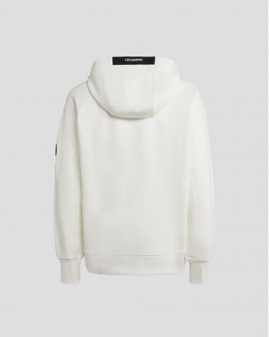 SWEAT ZIPPE HOODED SS025A 103 BLANC