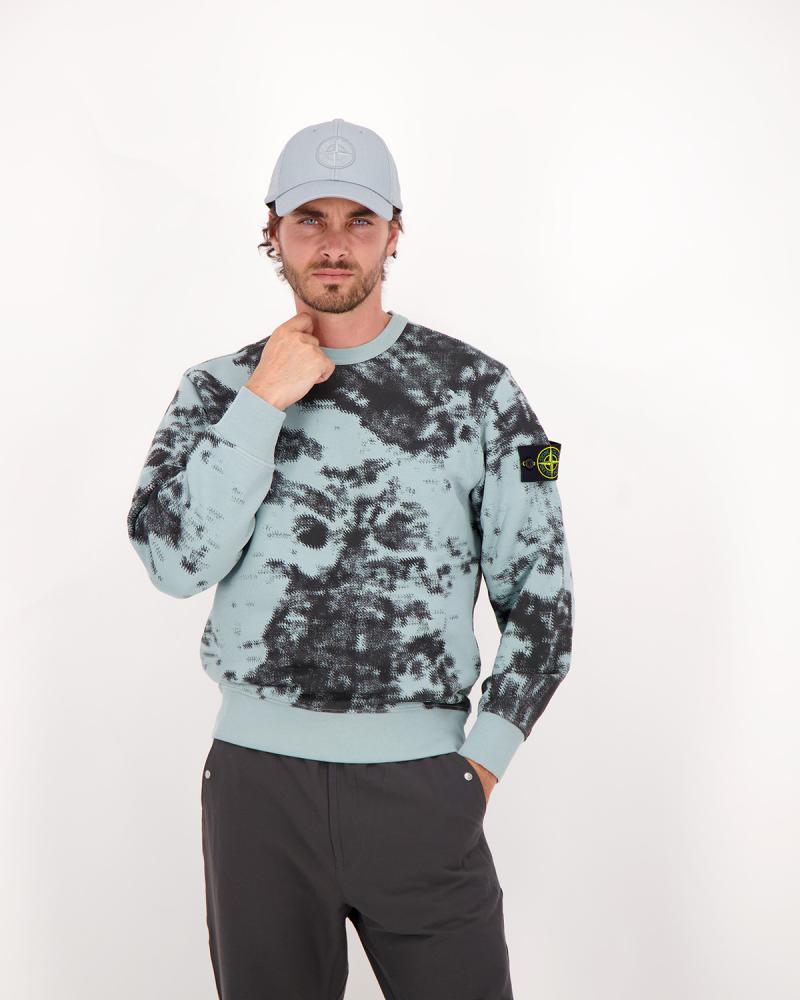 SWEAT STONE ISLAND 669 E3 0066 GRIS VERT