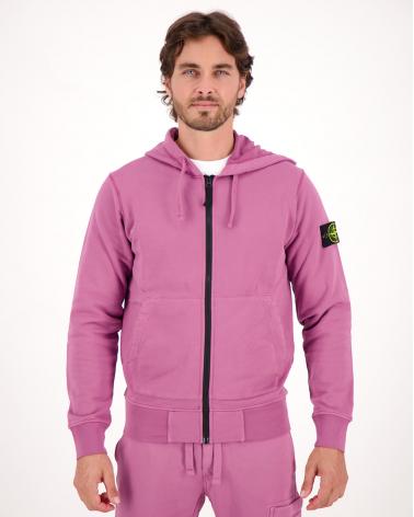 GILET SWEAT ZIPPE STONE ISLAND  HOODIE 4251 0086 Rose