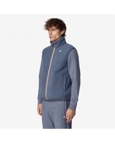 GILET K-WAY YANNIK SHERPA POLAR GREY BLUE