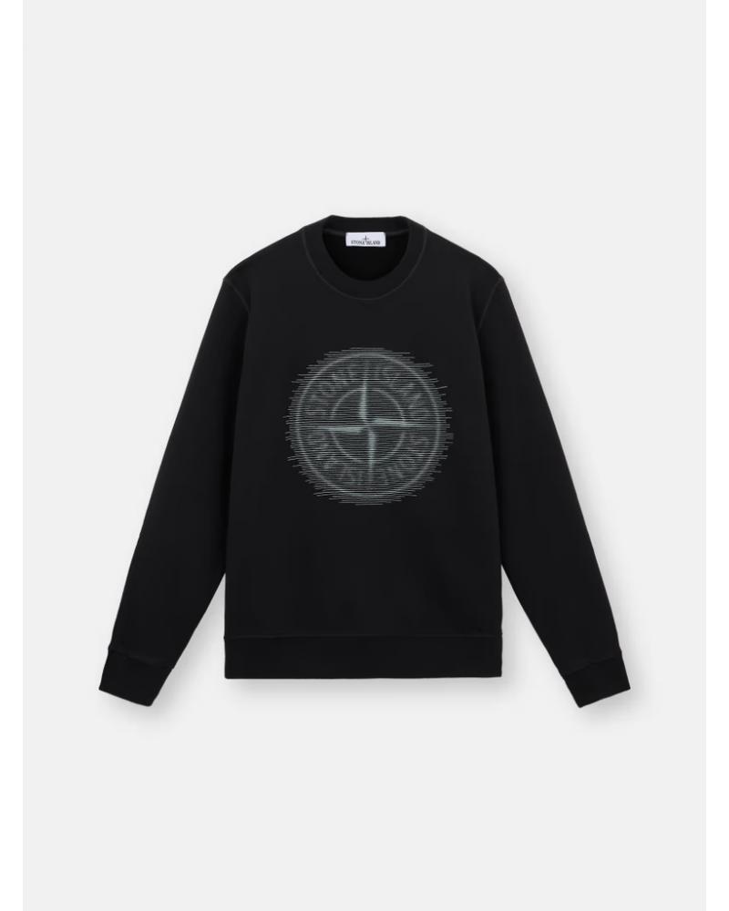 SWEAT STONE ISLAND 6388 0029  NOIR