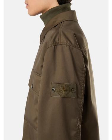 VESTE CHEMISE STONE ISLAND GHOST QF2 0054 LIGHT  MILITAIRE