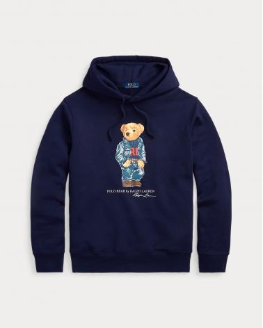 SWEAT HOODIE RALPH LAUREN  BEAR MARINE 