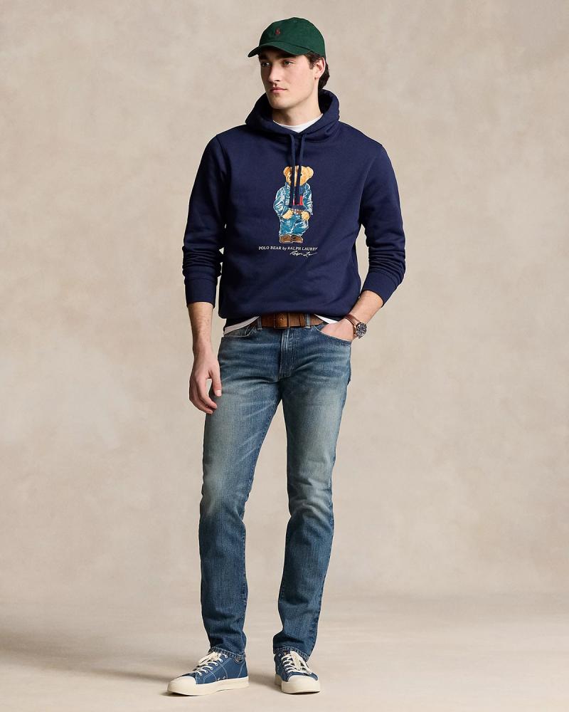 SWEAT HOODIE RALPH LAUREN  BEAR MARINE 