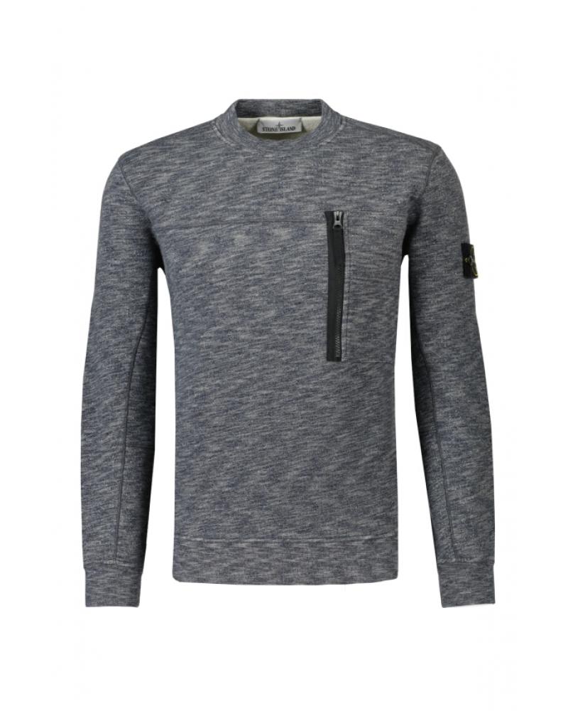 SWEAT STONE ISLAND 5338  0062 GRIS CHINE