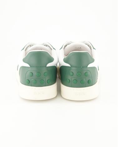 SNEAKERS TOD'S CUIR BLANC/VERT