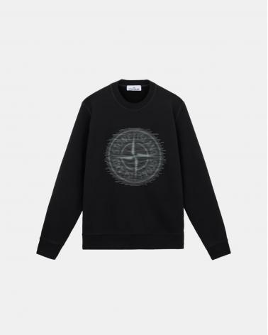 SWEAT STONE ISLAND 6388 0029  NOIR