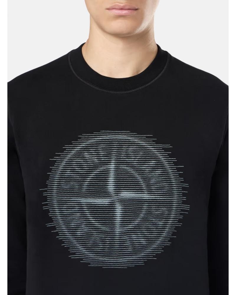 SWEAT STONE ISLAND 6388 0029  NOIR