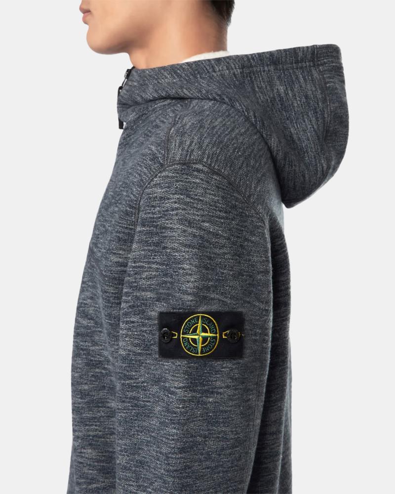 SWEAT STONE ISLAND ZIPPE 65438 0062  