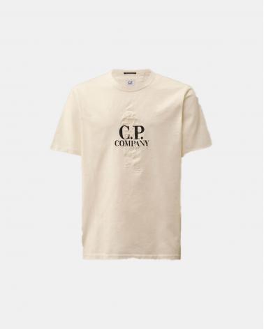 TEE SHIRT CP.COMPANY S106  BRITISH SAILOR103 BLANC