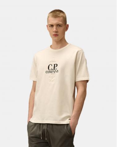 TEE SHIRT CP.COMPANY S106  BRITISH SAILOR103 BLANC