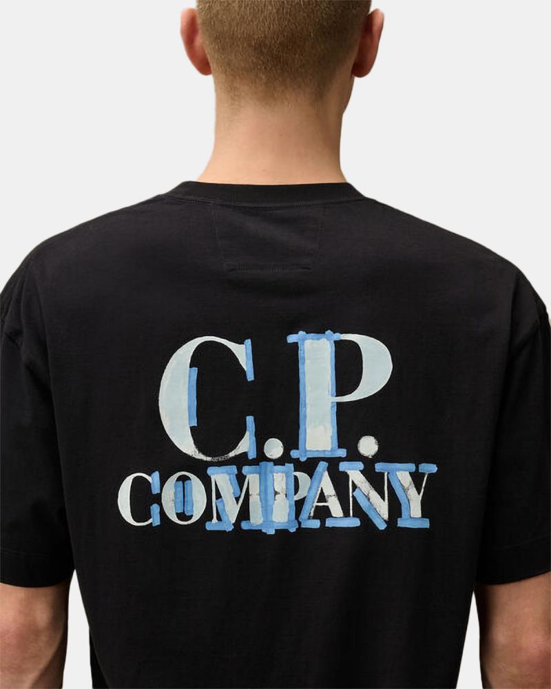 TEE SHIRT CP.COMPANY  LOGO S148 888 MARINE