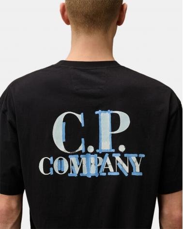 TEE SHIRT CP.COMPANY  LOGO S148 888 MARINE