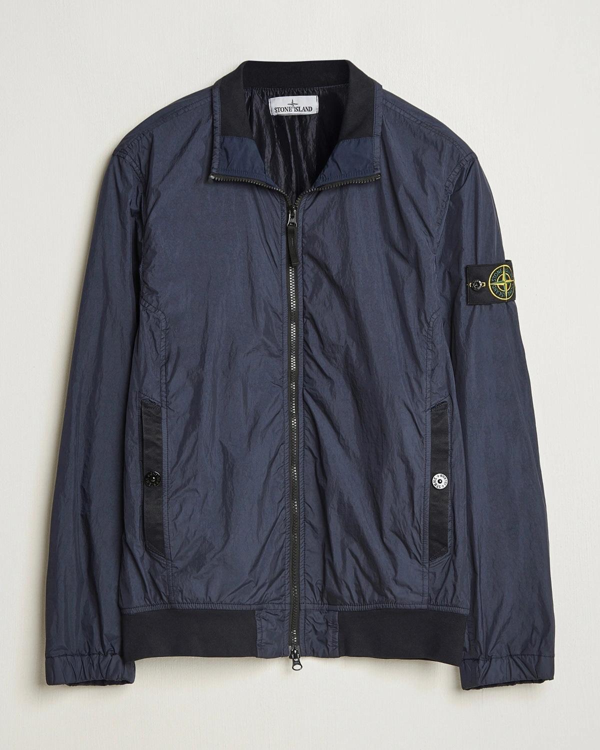 BLOUSON STONE ISLAND 4100037 A23  0020 CRINKLE NYLON Marine