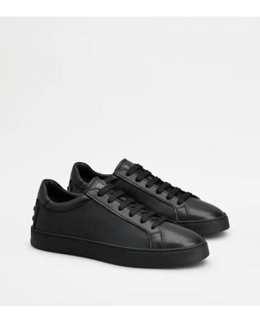 SNEAKERS TOD'S en CUIR NOIR CASSSETTA