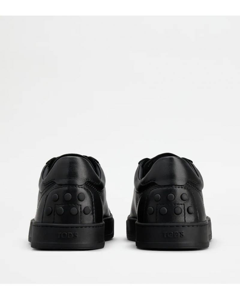 SNEAKERS TOD'S en CUIR NOIR CASSSETTA