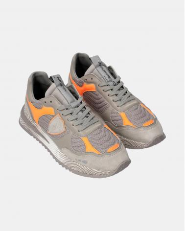 BASKET PHILIPPE MODEL OLYMPIQUE FRN1  GRIS ORANGE