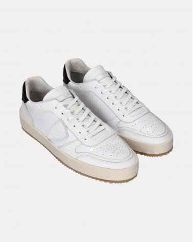 BASKET PHILIPPE MODEL  NICE V002 BLANC -NOIR