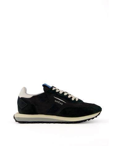 BASKET GHOUD  RUSH NYLON SUEDE BLACK/WHITE