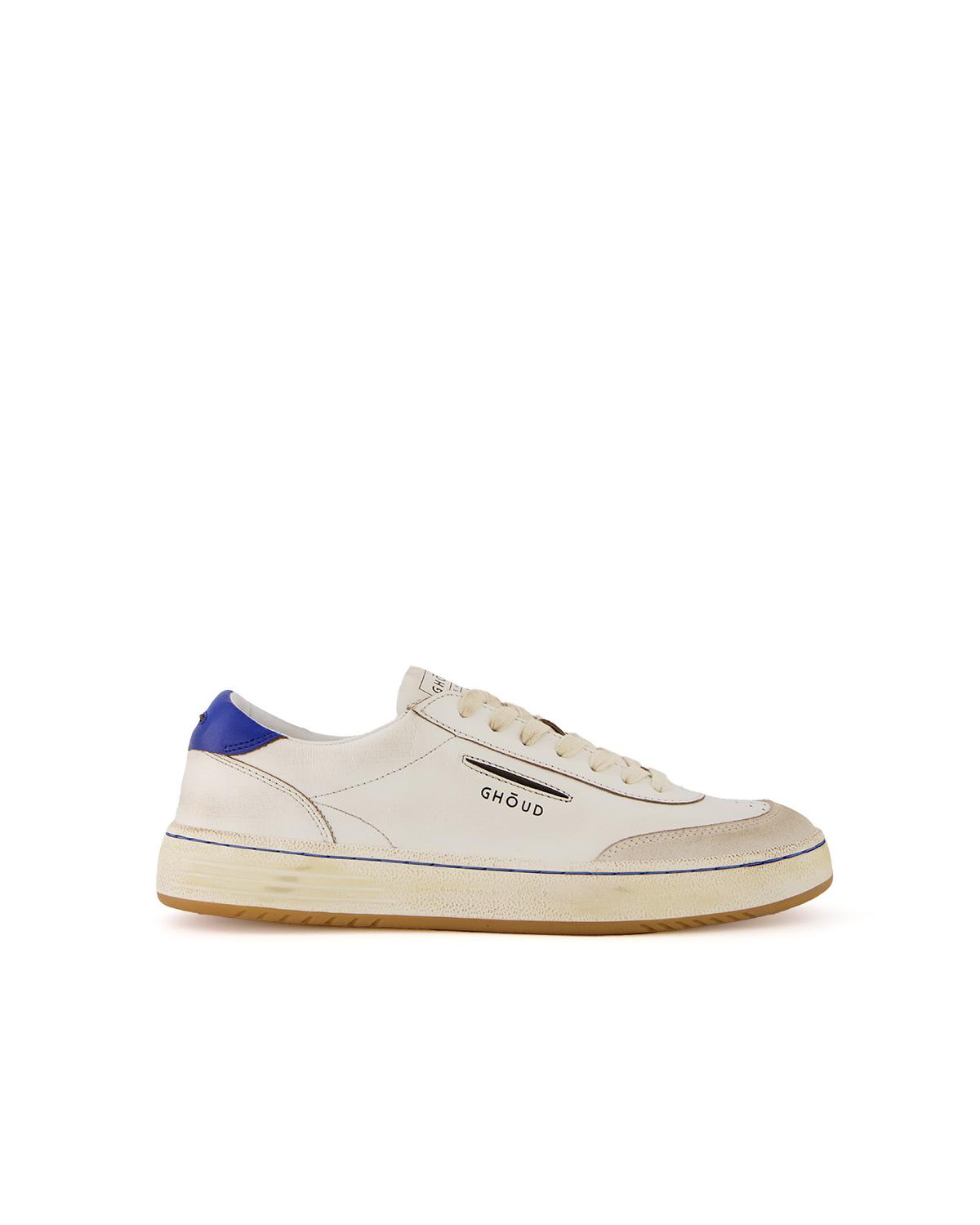 BASKET GHOUD  LIDO  LBLM  LS05 LEATHER /SUEDE WHITE ROYAL