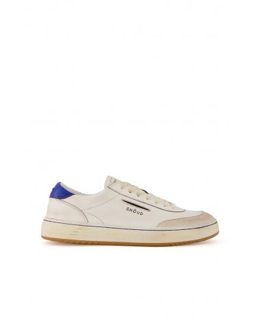 BASKET GHOUD  LIDO  LBLM  LS05 LEATHER /SUEDE WHITE ROYAL