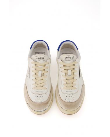 BASKET GHOUD  LIDO  LBLM  LS05 LEATHER /SUEDE WHITE ROYAL