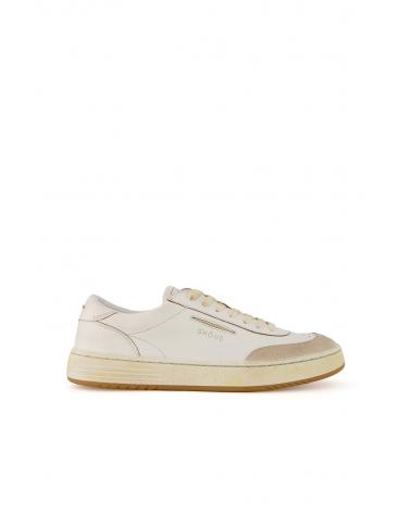 BASKET GHOUD  LIDO  LBLM  LS04  LEATHER /SUEDE WHITE TAUPE