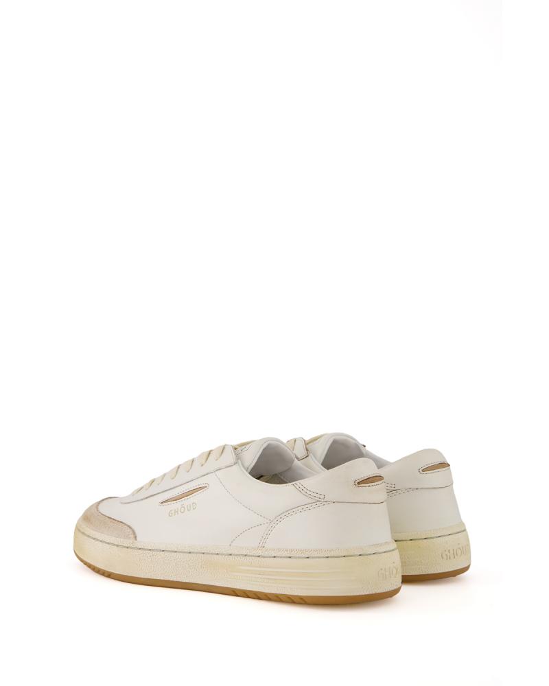 BASKET GHOUD  LIDO  LBLM  LS04  LEATHER /SUEDE WHITE TAUPE