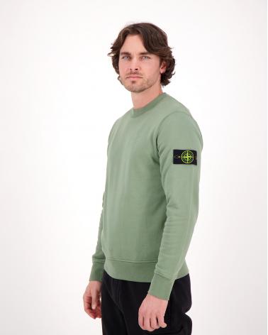 SWEAT STONE ISLAND COL ROND 56 44 51 0059 VERT 