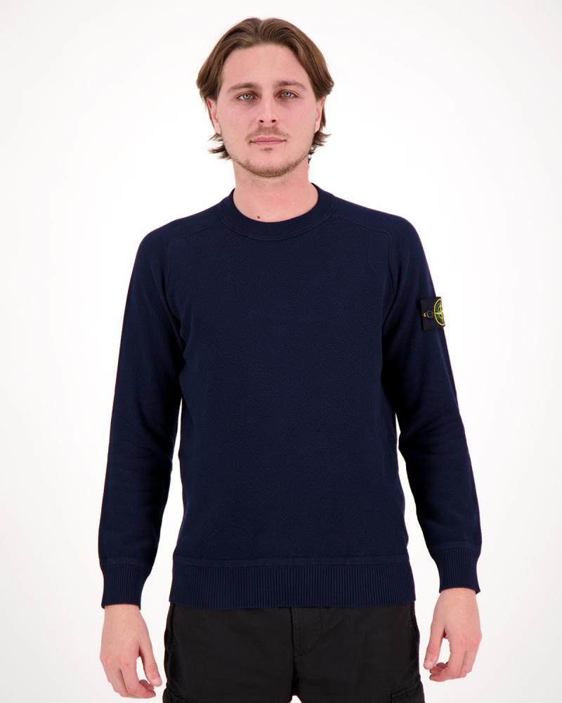 PULL STONE ISLAND COL ROND 5100036 B5 0020 MARINE