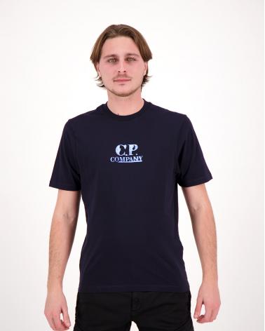 TEE SHIRT C.P COMPANY LOGO GRAPHIC S143 888 Marine