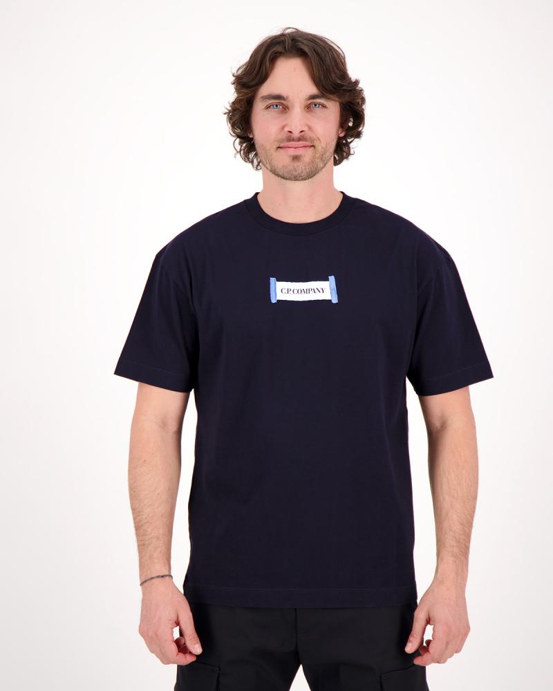 TEE SHIRT CP.COMPANY  LOGO S148 888 MARINE