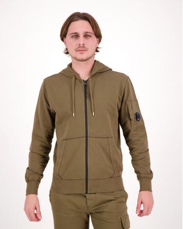 SWEAT CP COMPANY LIGHT ZIP HOODED 057  683