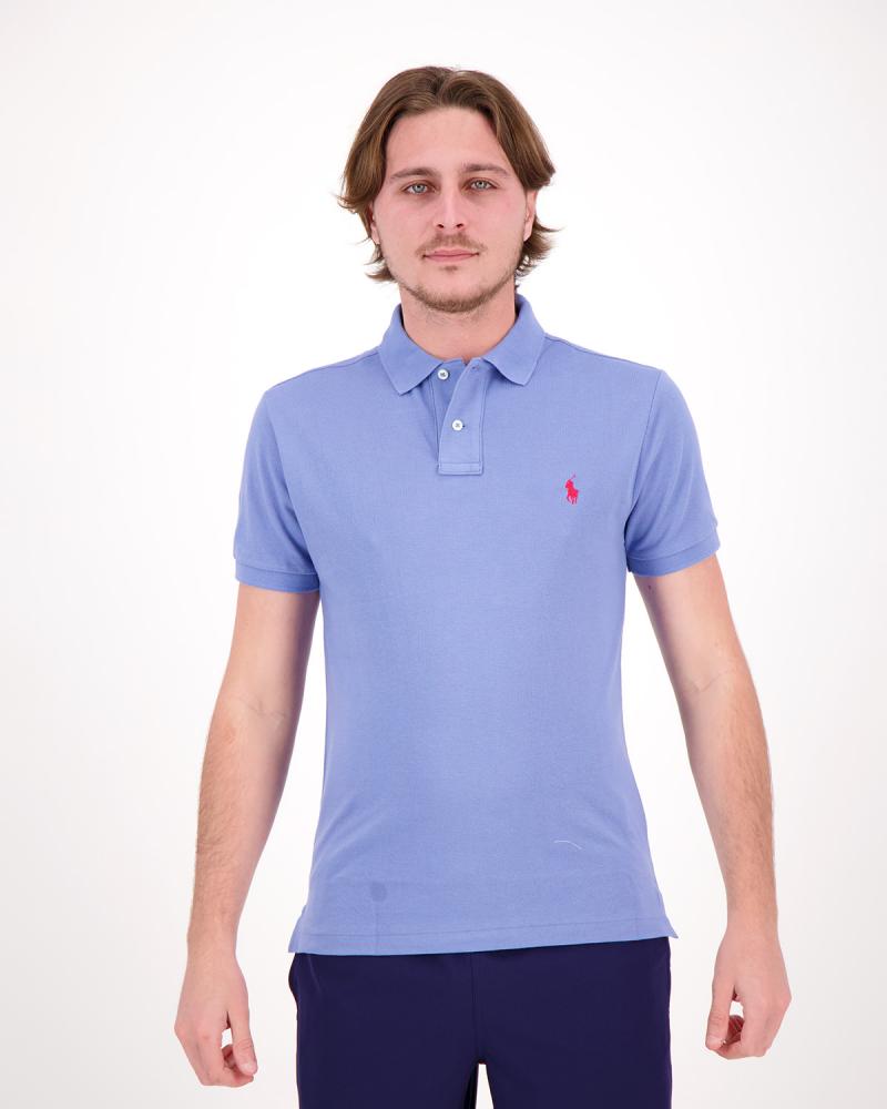 POLO RALPH LAUREN SLIM FIT CIEL/ROUGE