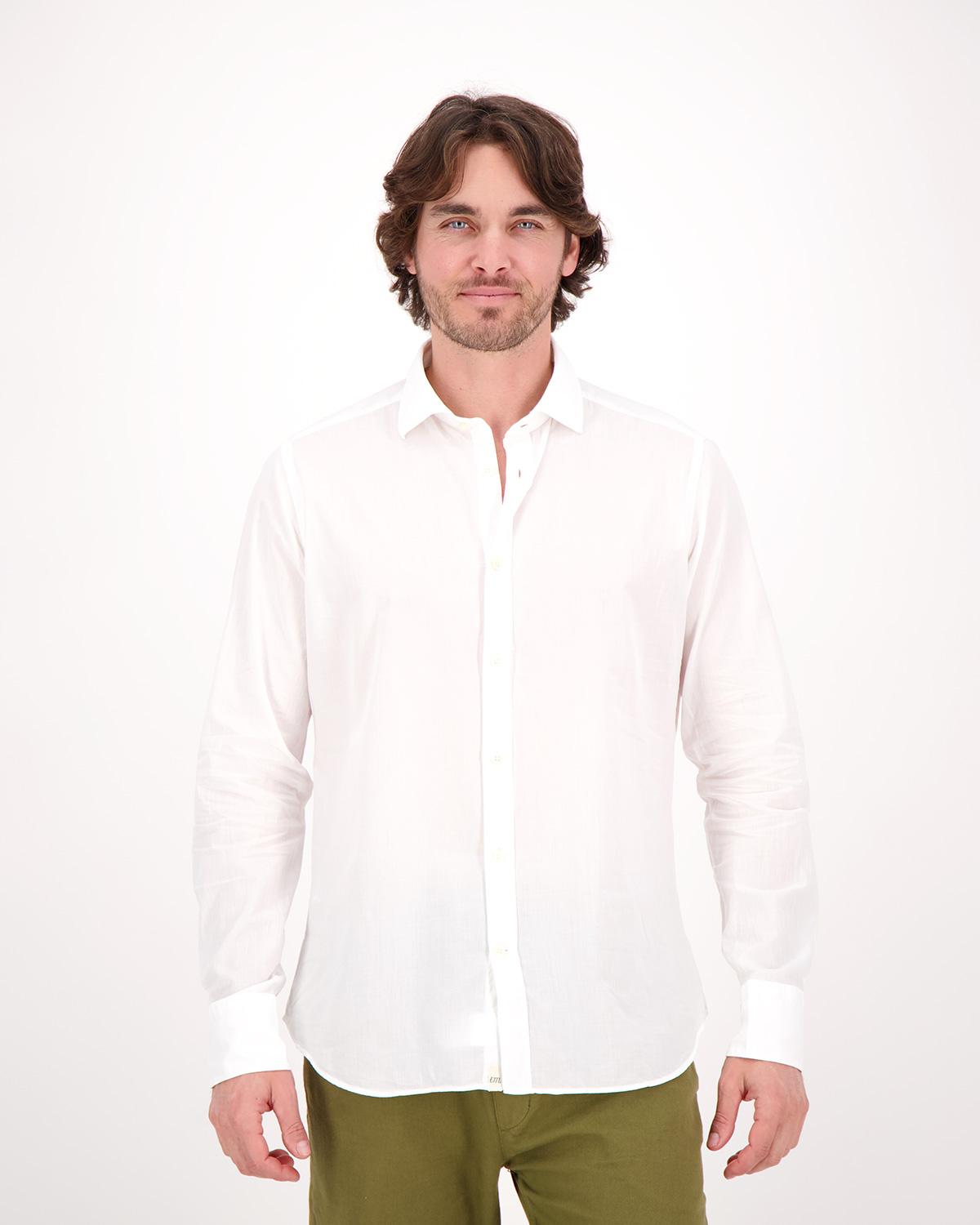 CHEMISE TINTORIA MATTEI VOILE DE COTON BLANC