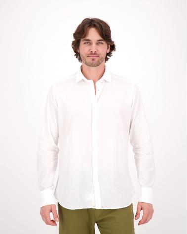 CHEMISE TINTORIA MATTEI VOILE DE COTON BLANC