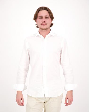 CHEMISE FEDELI JAMES PANAMINO BLANC