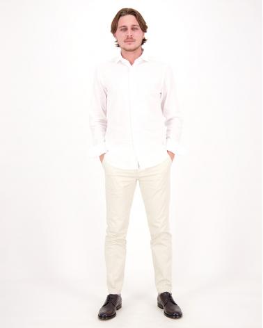 CHEMISE FEDELI JAMES PANAMINO BLANC