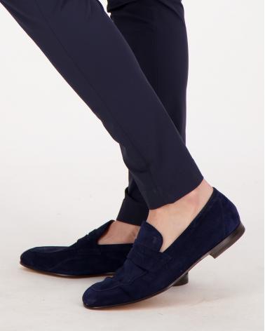 MOCASSIN TOD'S CUIR VELOURS MARINE