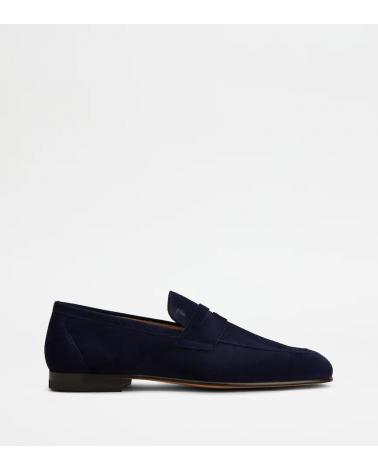 MOCASSIN TOD'S CUIR VELOURS MARINE