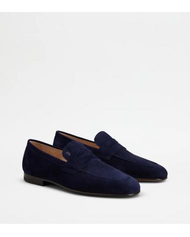 MOCASSIN TOD'S CUIR VELOURS MARINE