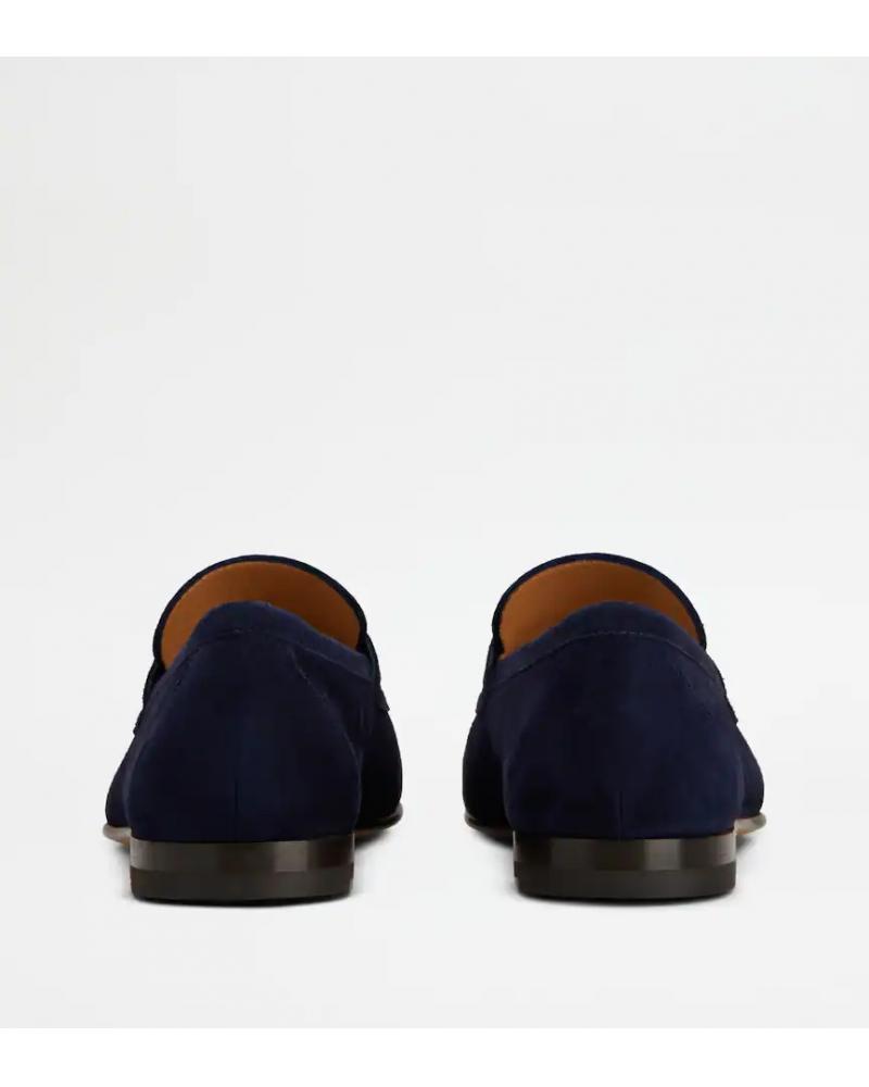 MOCASSIN TOD'S CUIR VELOURS MARINE