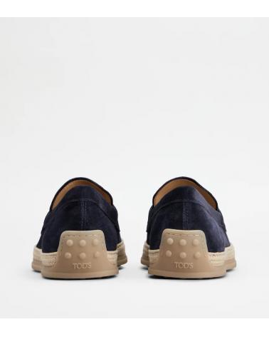 MOCASSIN TOD'S GOMMA RAFIA MARINE