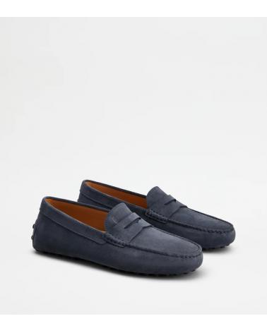 MOCASSIN TOD'S GOMMINO BLEU MOYEN