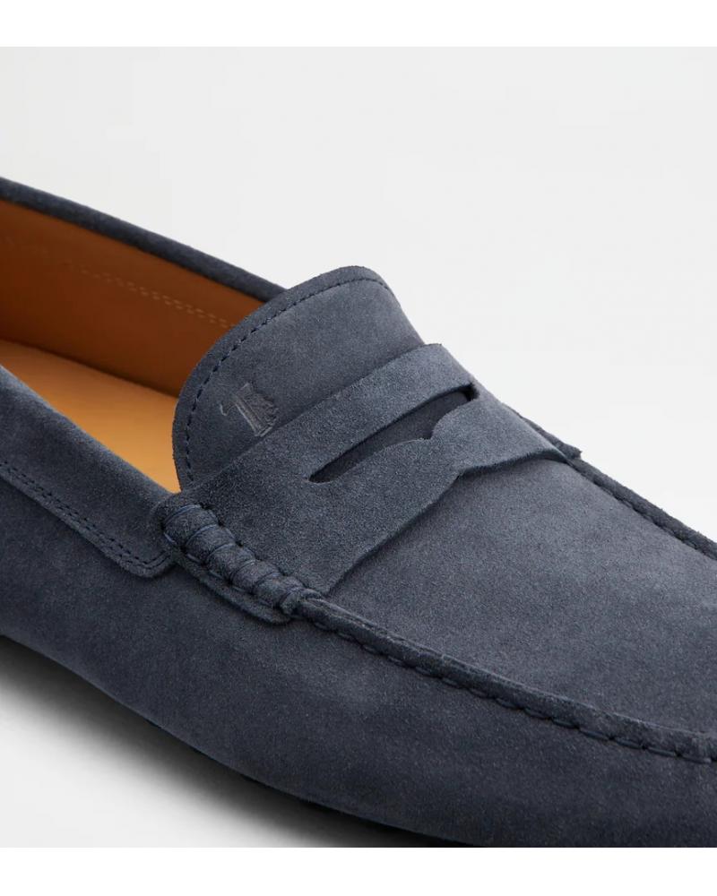 MOCASSIN TOD'S GOMMINO BLEU MOYEN