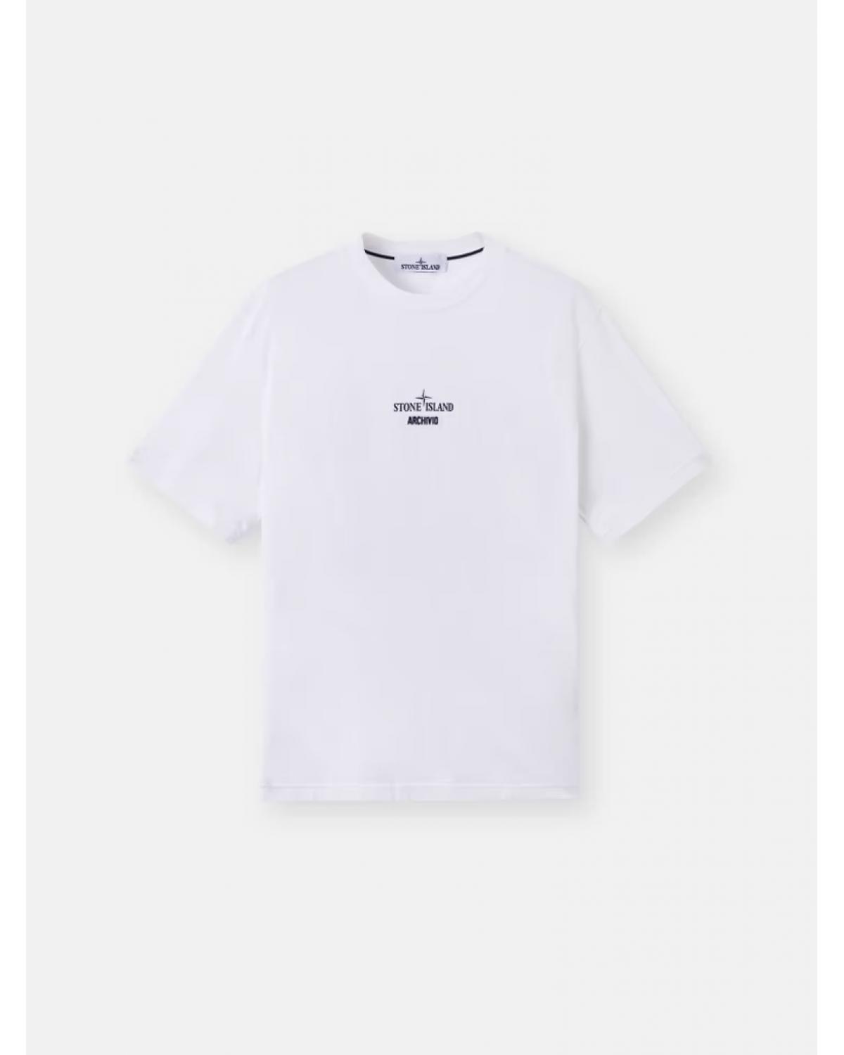 TEE SHIRT STONE ISLAND 2100037 001 BLANC