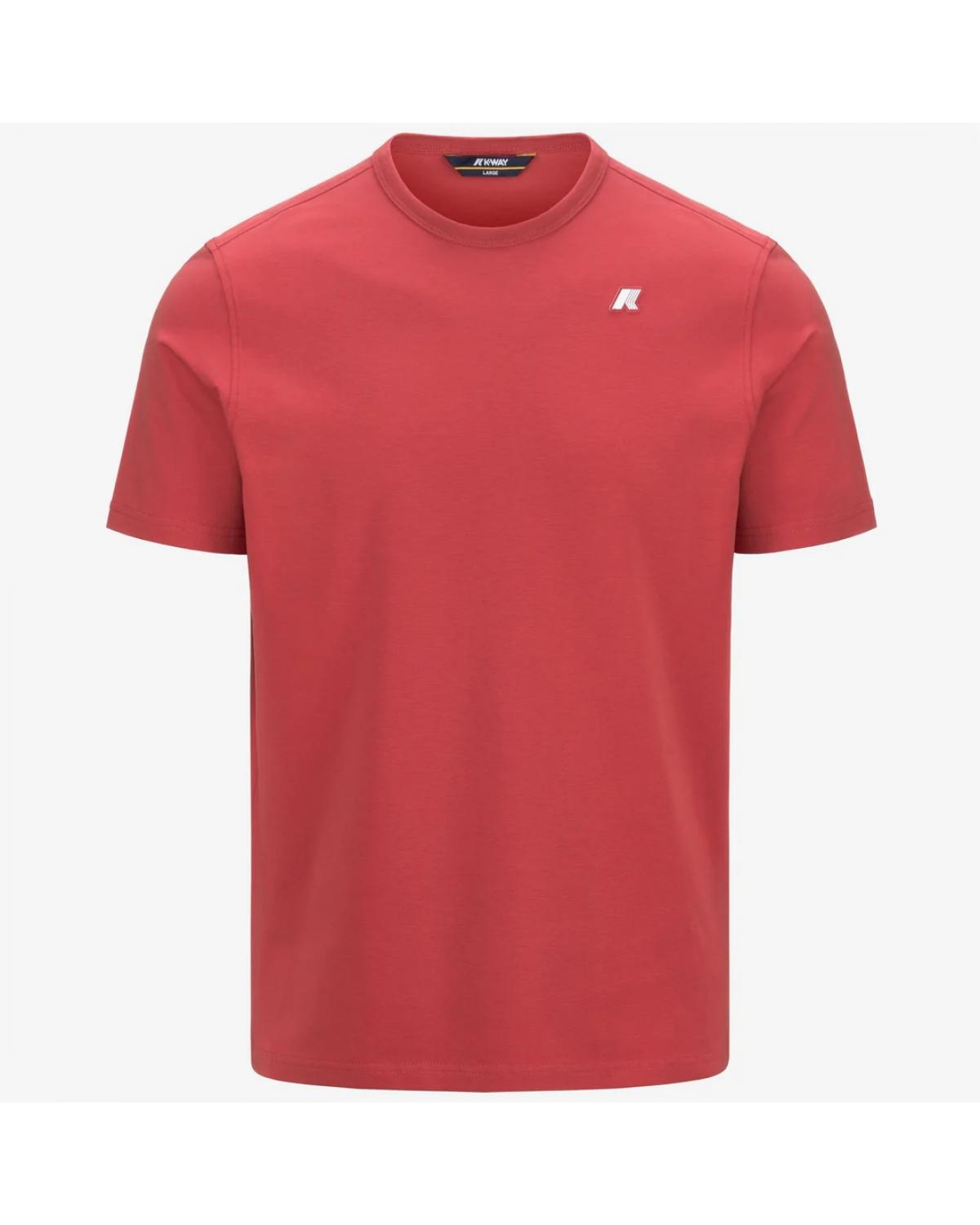 TEE SHIRT  K-WAY ADAME LIGHT STRETCH ROUGE