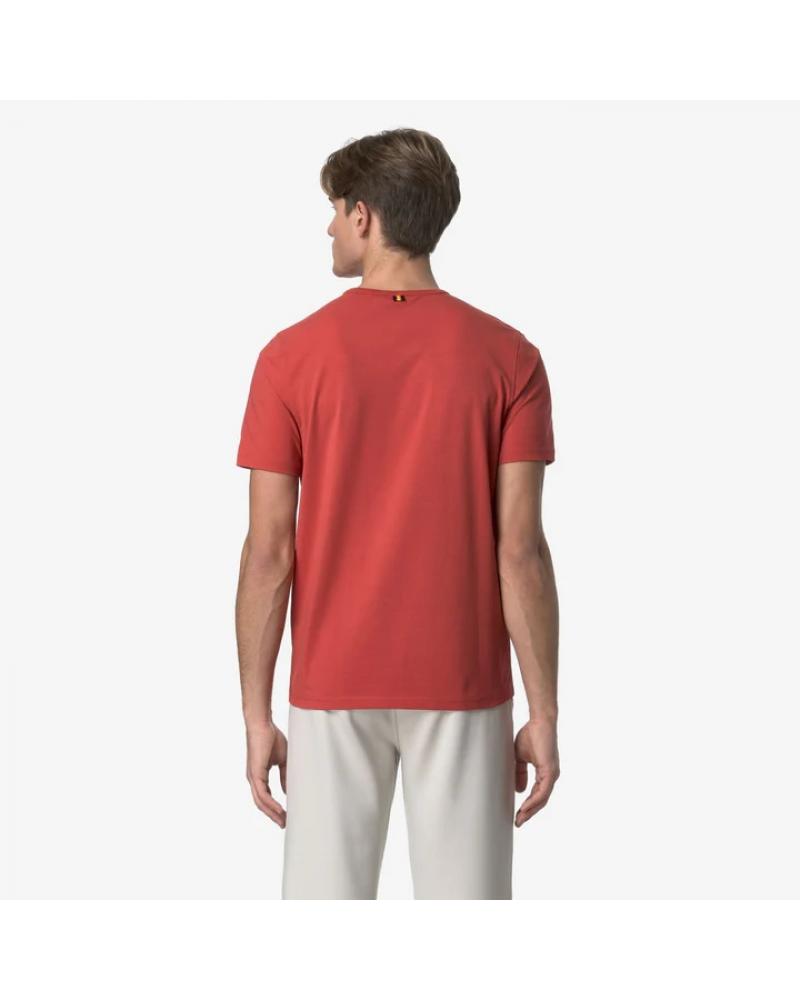 TEE SHIRT  K-WAY ADAME LIGHT STRETCH ROUGE