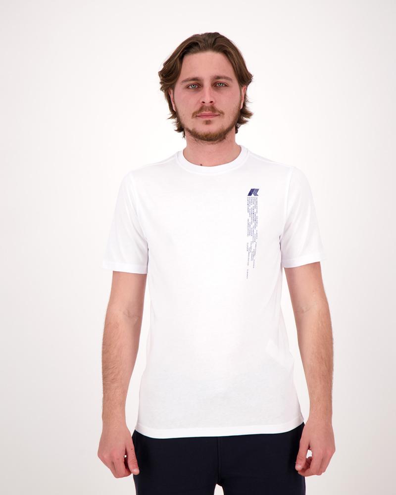 TEE SHIRT K-WAY ODOM DIGITAL BLANC