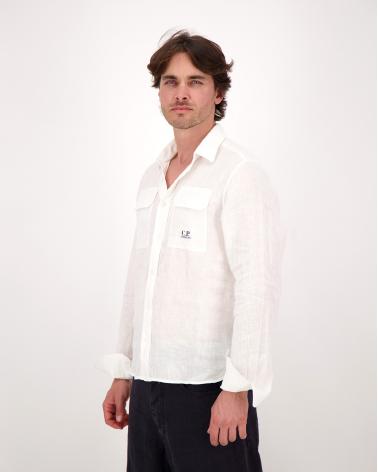 CHEMISE CP.COMPANY LIN SH250 103 BLANC